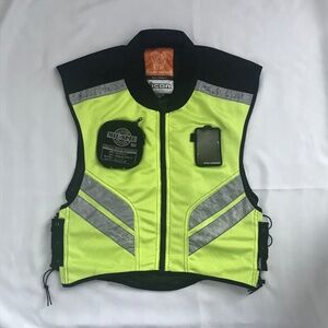 Icon Motorsports Mil-Spec Yellow Mesh Vest Motorcycle Riding Vest Size: Regular